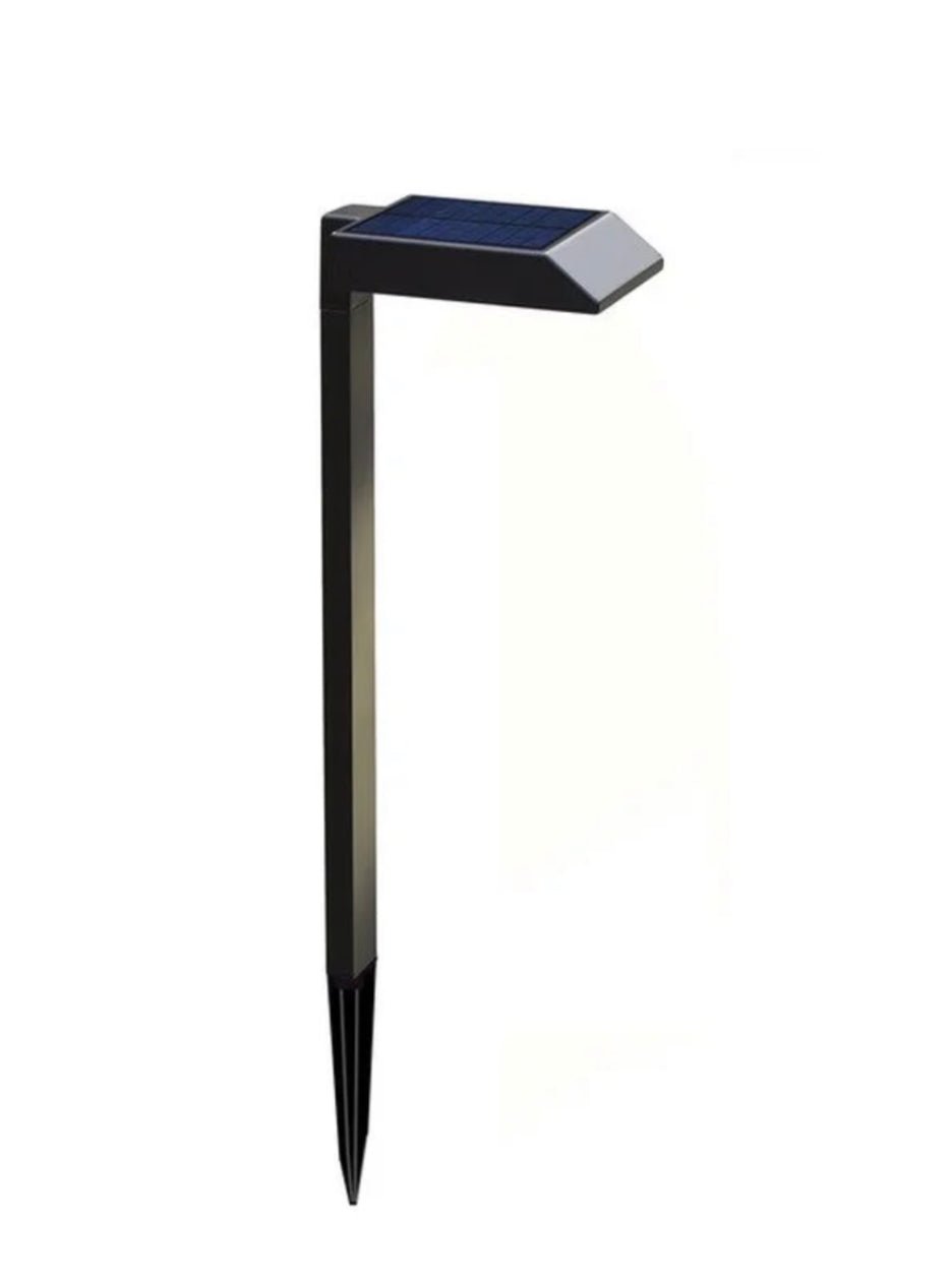 Solar garden lights LED pathway down light 30 lumen 6-pack modern stake design