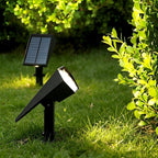 Solar garden lights IP65 waterproof LED spotlight for landscape lighting, adjustable angle