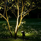 Solar garden lights IP65 waterproof LED spotlight for landscape lighting, adjustable angle