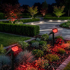 Solar garden lights IP65 waterproof LED spotlight for landscape lighting, adjustable angle