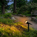 Solar garden lights IP65 waterproof LED spotlight for landscape lighting, adjustable angle
