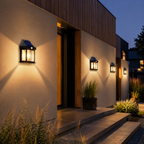Solar wall light outdoor with motion sensor, IP65 waterproof