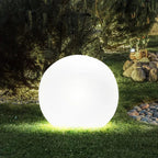 LED globe garden light outdoor PE sphere with remote control 16 colors, solar and USB