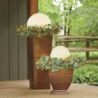 LED globe garden light outdoor PE sphere with remote control 16 colors, solar and USB