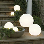 LED globe garden light outdoor PE sphere with remote control 16 colors, solar and USB
