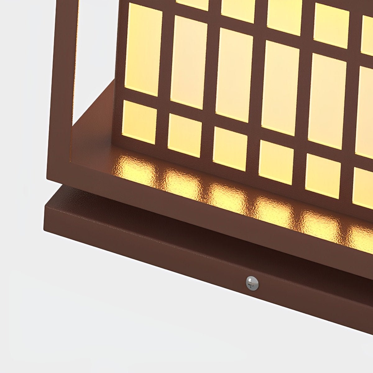 Outdoor post lights square LED waterproof brown deck pillar light