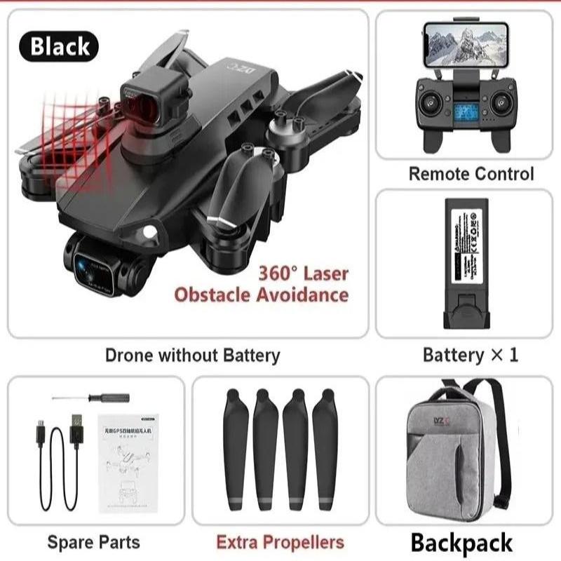 Professional Camera Drone | 8K Dual Camera, GPS Stabilization, Brushless Motors