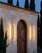 Linear outdoor wall light slim LED IP65 aluminium 400mm to 1200mm