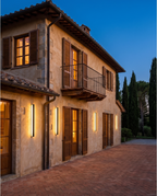 Linear outdoor wall light slim LED IP65 aluminium 400mm to 1200mm