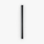 Linear outdoor wall light in black aluminium with warm LED up-down wall wash effect