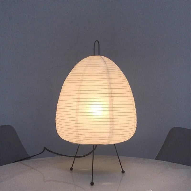 Onile Japanese Table Lamp - Minimalist Rice Paper - Warm Light