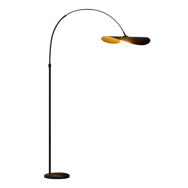 Floor lamp wabi sabi iron and acrylic with LED light and adjustable height