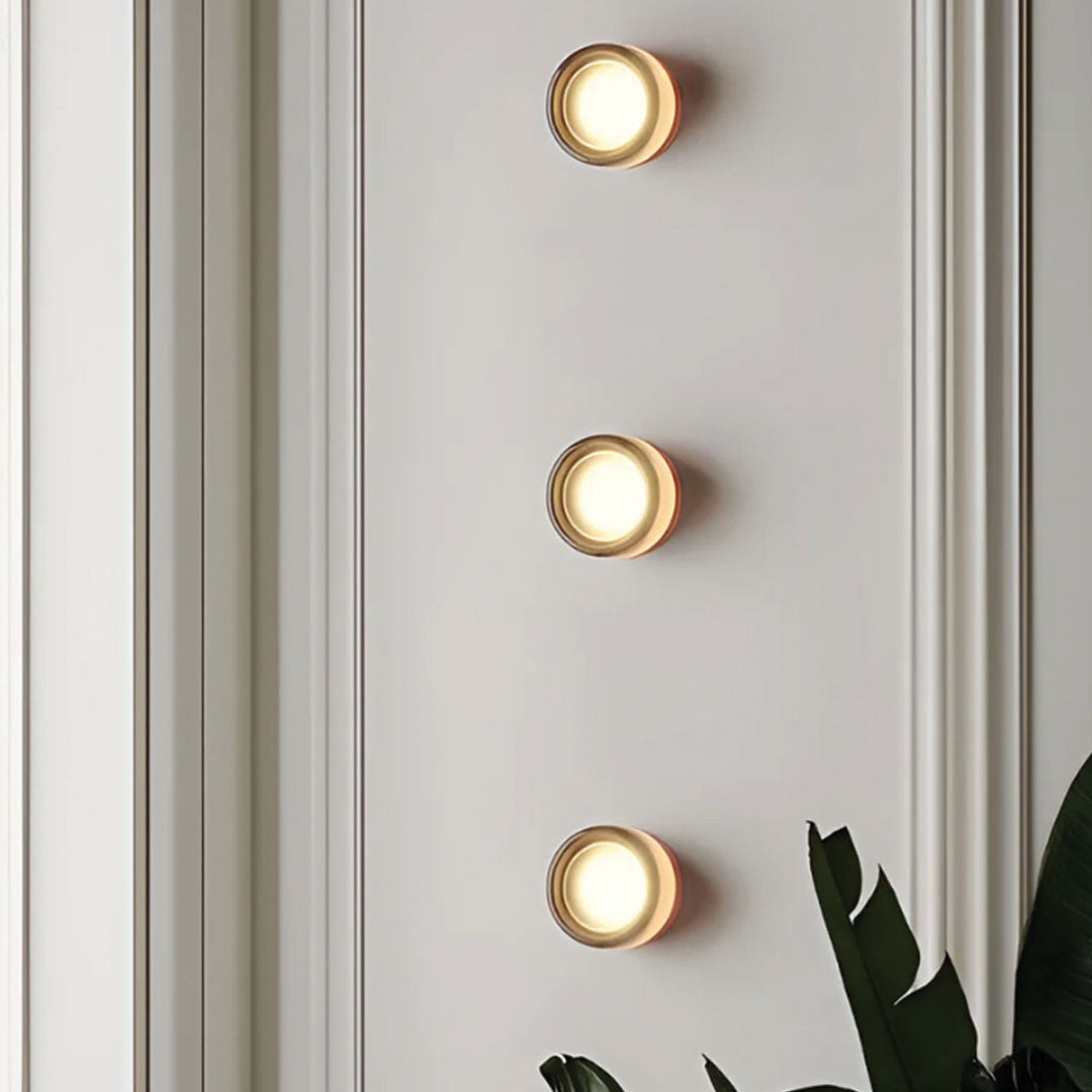 Wall Lamp | Modern LED with Glass Shade | Warm White or 3-Color