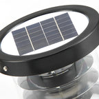 LED outdoor lamp post tiered cylinder design, IP65 waterproof, black and bronze finish