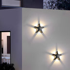 Linear outdoor wall light animal shape LED IP65 weatherproof, black and white aluminum wall sconce