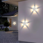 Linear outdoor wall light animal shape LED IP65 weatherproof, black and white aluminum wall sconce