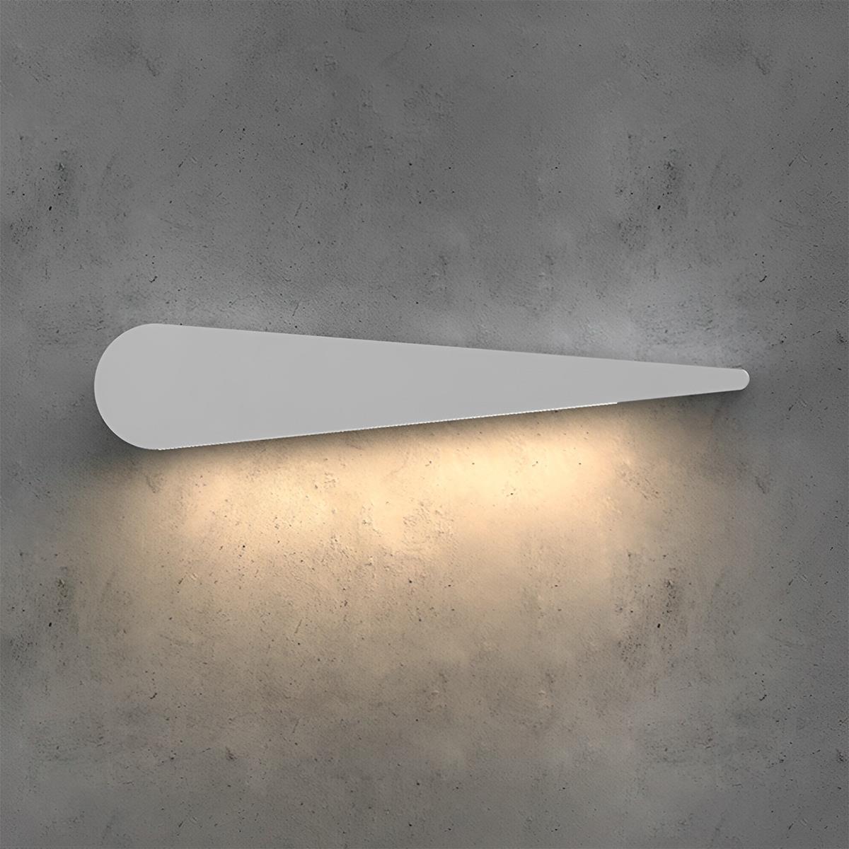 Linear outdoor wall light animal shape LED IP65 weatherproof, black and white aluminum wall sconce
