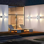 Linear outdoor wall light animal shape LED IP65 weatherproof, black and white aluminum wall sconce