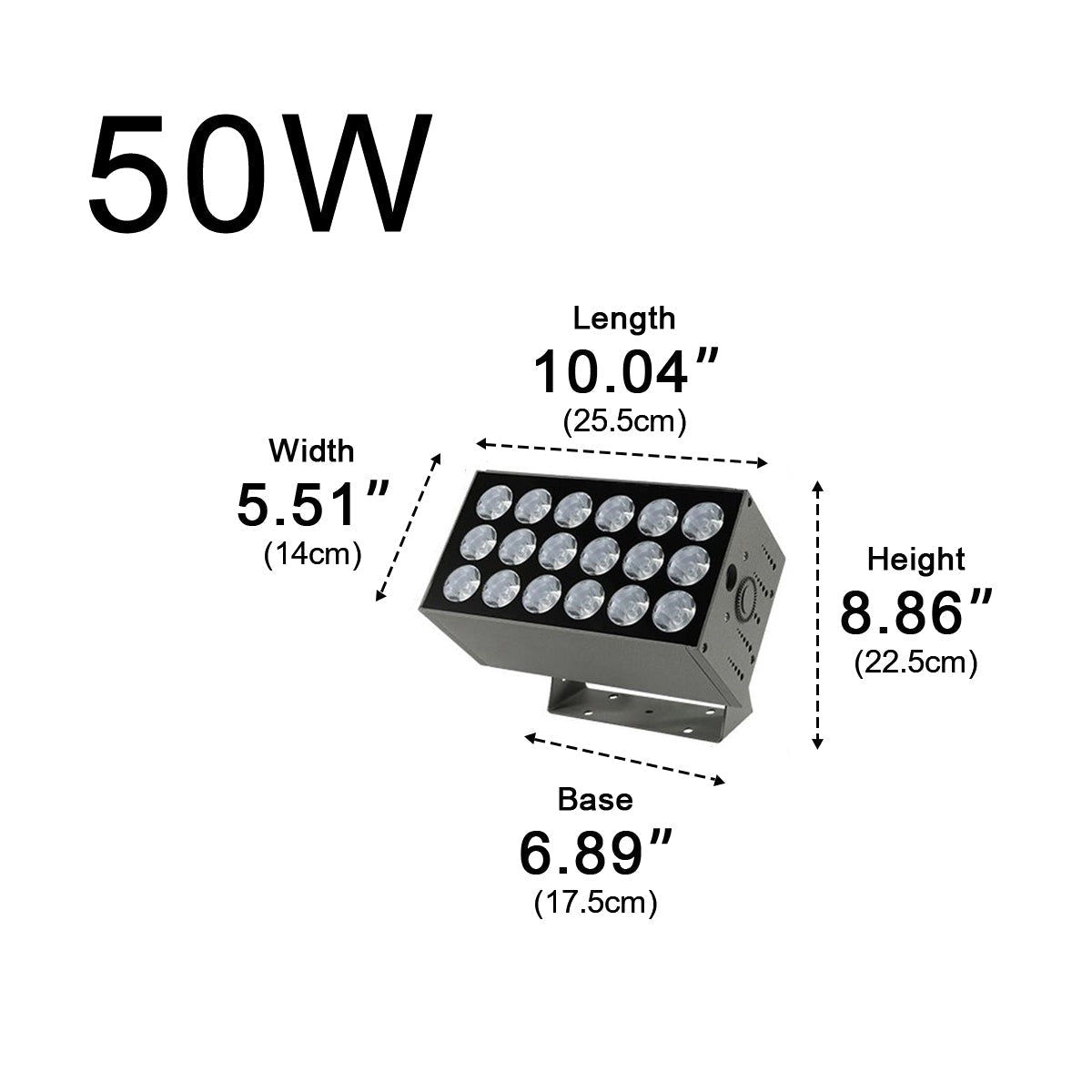 LED Spot Light Waterproof Aluminium 80W