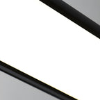 Linear outdoor wall light black LED strip IP65 waterproof, modern exterior porch light