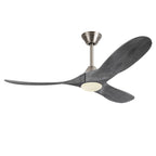 DC ceiling fan with LED light, solid wood blades, smart control, available in 36 to 82 inch