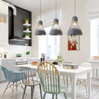 Industrial Pendant Light | Single Bulb, Metal, Geometric